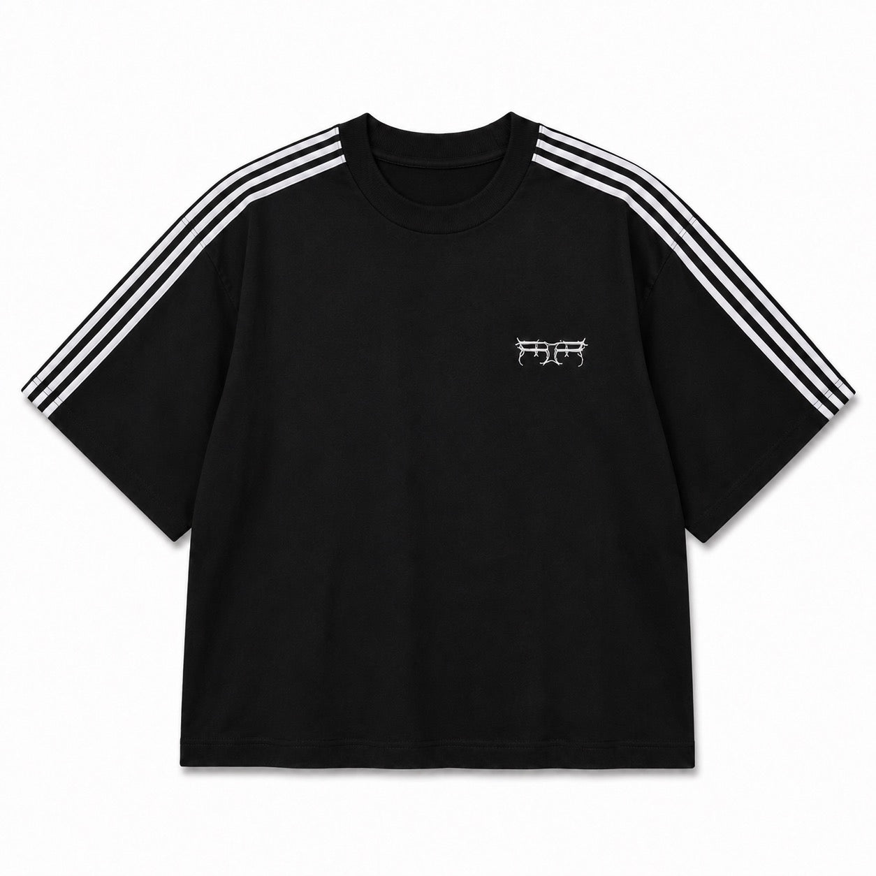 BLACK TRACKSUIT TEE